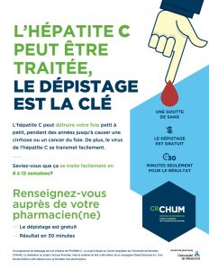 affiche hépatite c dépistage offert ici
